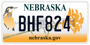 BHF824  license plate in NE