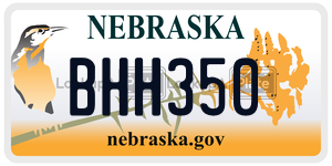BHH350  license plate in NE