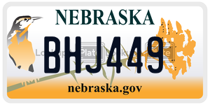 BHJ449  license plate in NE
