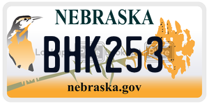 BHK253  license plate in NE