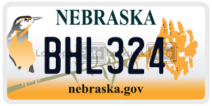BHL324  license plate in NE