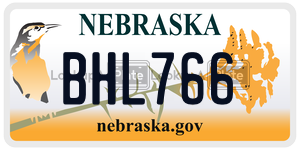 BHL766  license plate in NE