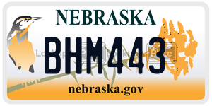 BHM443  license plate in NE