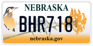 BHR718  license plate in NE