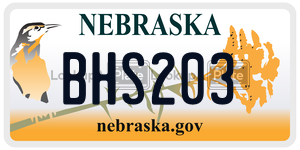 BHS203  license plate in NE