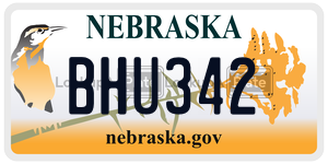 BHU342  license plate in NE