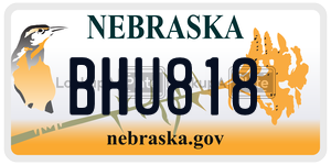 BHU818  license plate in NE