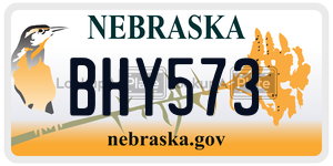 BHY573  license plate in NE
