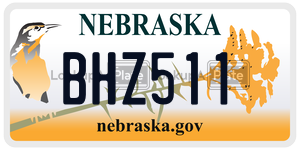 BHZ511  license plate in NE