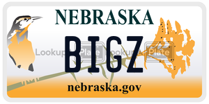 BIGZ  license plate in NE