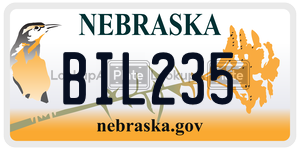 BIL235  license plate in NE