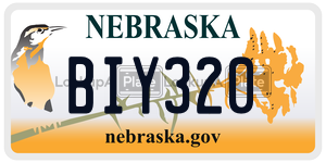 BIY320  license plate in NE