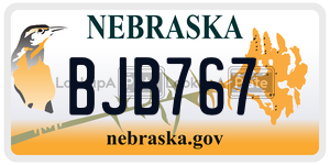 BJB767  license plate in NE