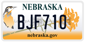 BJF710  license plate in NE