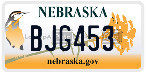 BJG453  license plate in NE