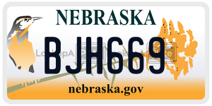 BJH669  license plate in NE