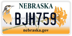 BJH759  license plate in NE