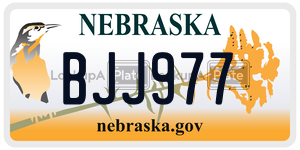 BJJ977  license plate in NE