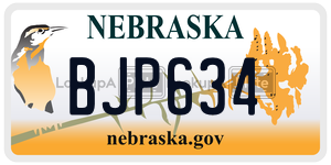 BJP634  license plate in NE