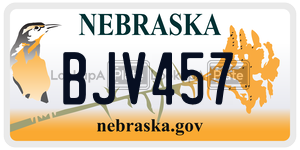 BJV457  license plate in NE