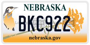BKC922  license plate in NE