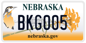 BKG005  license plate in NE
