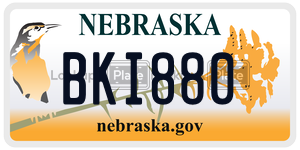 BKI880  license plate in NE