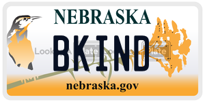 BKIND  license plate in NE