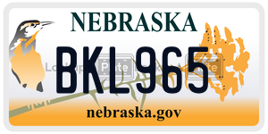 BKL965  license plate in NE