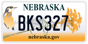 BKS327  license plate in NE
