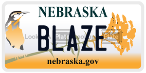 BLAZE  license plate in NE