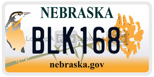 BLK168  license plate in NE