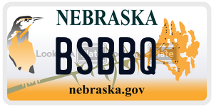 BSBBQ  license plate in NE