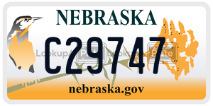 C29747  license plate in NE