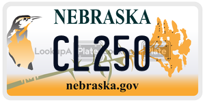 CL250  license plate in NE