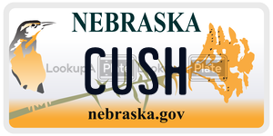CUSH license plate in Nebraska