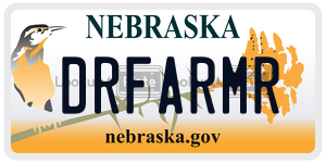 DRFARMR  license plate in NE