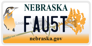 FAU5T  license plate in NE