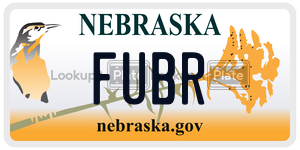 FUBR  license plate in NE