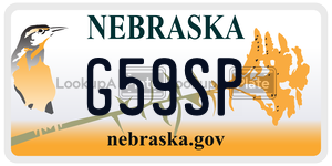 G59SP  license plate in NE