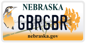 GBRGBR  license plate in NE