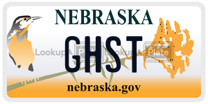 GHST  license plate in NE