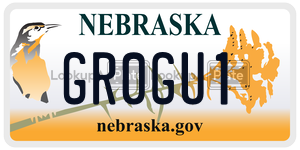 GR0GU1  license plate in NE