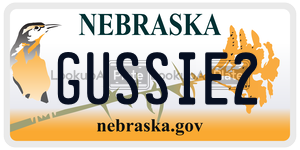 GUSSIE2  license plate in NE