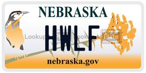 HWLF  license plate in NE