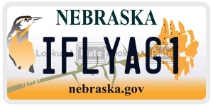 IFLYAG1  license plate in NE