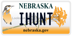 IHUNT  license plate in NE