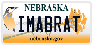 IMABRAT  license plate in NE