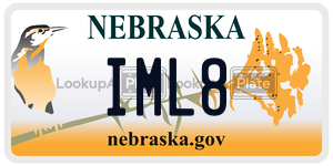 IML8  license plate in NE