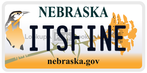 ITSFINE  license plate in NE